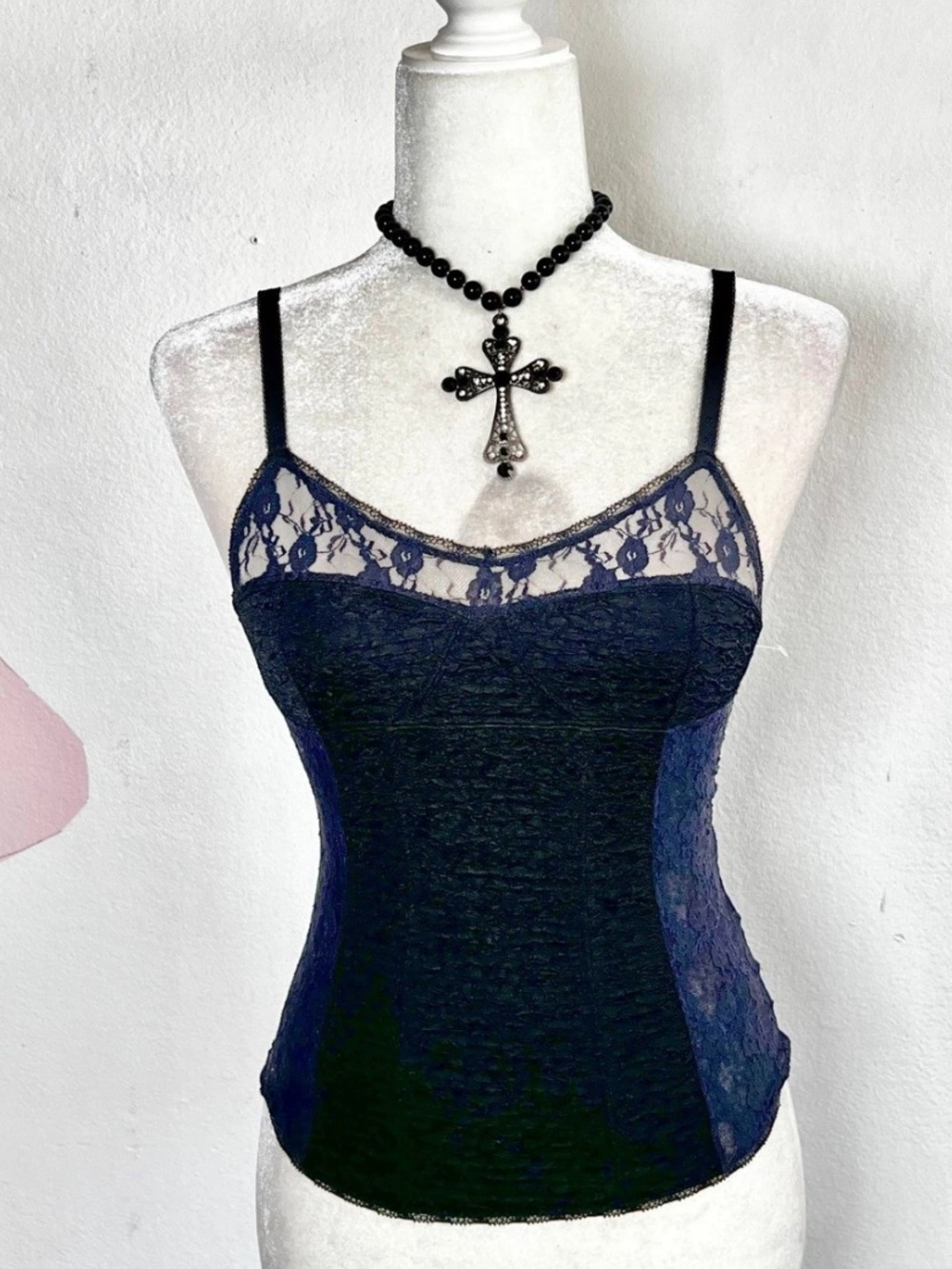 Kimchi Blue Lace Corset Tank Top size XS
